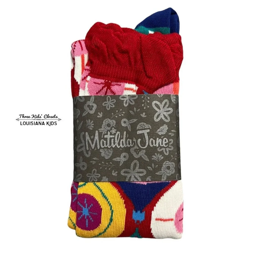 NEW Matilda Jane Sz L Moments With You Ornamental Socks